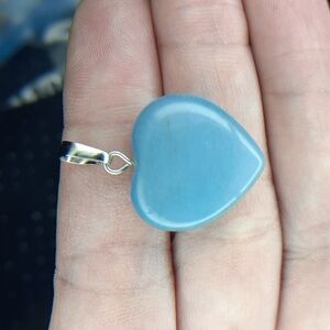 Blue Aventurine Heart Pendant #2